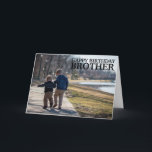 Carte Photo personnalisée Collage Brother N'importe quel<br><div class="desc">Photo personnalisée Collage Brother N'importe quel âge Carte d'anniversaire</div>