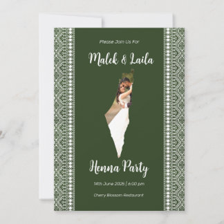 Carte photo personnalisée de la Palestine, panneau