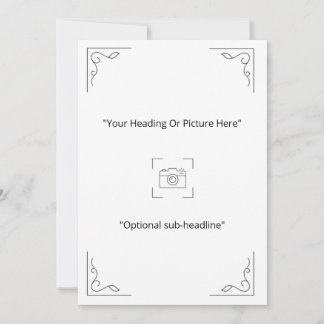 Carte Photo Personnalisée Élégante Minimaliste en 