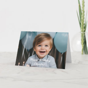 Carte Photo personnalisée famille personnalisée fils fil