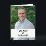 Carte Photo personnalisée Funny Brother 50e anniversaire<br><div class="desc">Photo personnalisée Funny Brother 50th Birthday, un design magnifique destiné à toute personne recherchant de belles cartes d'anniversaire pour frère, cartes d'anniversaire pour frère aîné ou cartes d'anniversaire pour frère cadet, celui-ci serait cool. Le design comprend une photo personnalisée avec un texte personnalisable, vous pourriez mettre l'âge que vous aimez...</div>