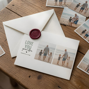 Carte photo personnalisée 'Je t'aime Papi'