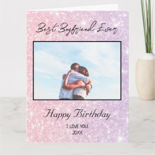 Carte Photo personnalisée Joyeux anniversaire meilleur B