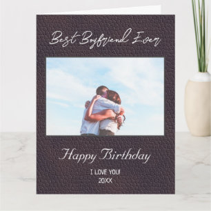 Carte Photo personnalisée Joyeux anniversaire meilleur B