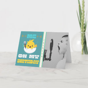 Carte Photo personnalisée Karaoke Anniversaire