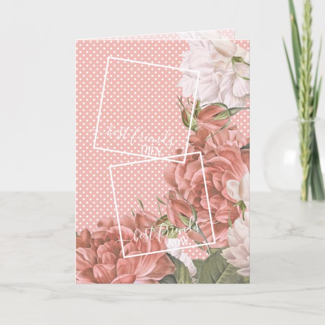 Carte Photo personnalisée Meilleurs Amis Citer Ressort r (Devant)