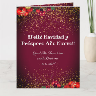 Carte Photo personnalisée moderne Feliz Navidad