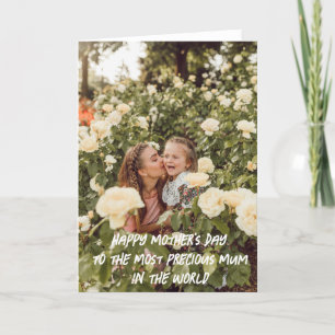 Carte photo personnalisée pour la fête des mères