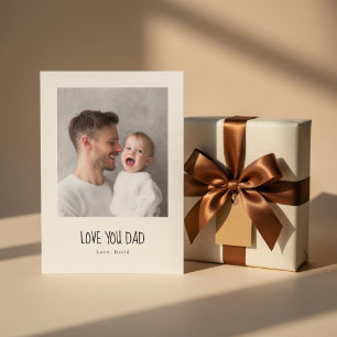 Carte photo personnalisée pour Papa Fête des Pèr