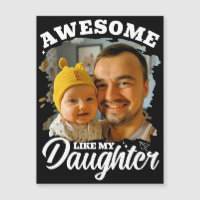 Carte photo personnalisée pour papa 'Géniale comme