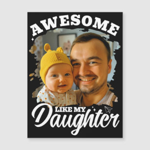 Carte photo personnalisée pour papa 'Géniale comme
