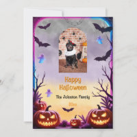 Photo personnalisée Retro Happy Halloween Salutati