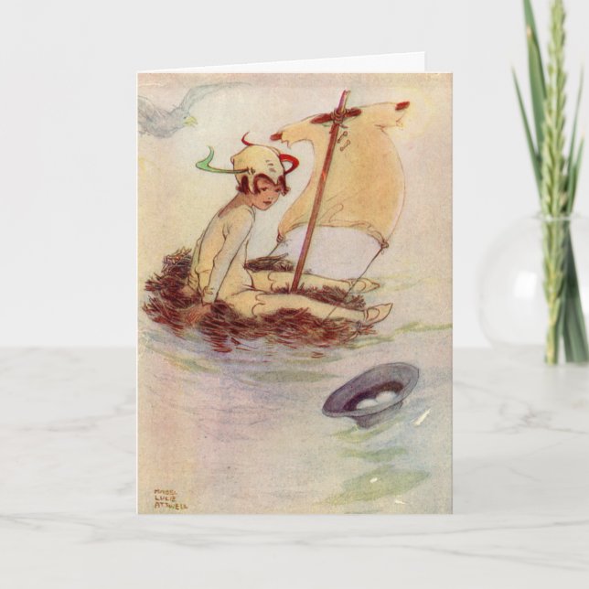 Carte photo Peter Pan vintage pour customiser (Devant)