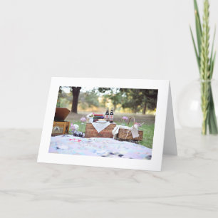 CARTE PHOTO PICNIC D'ANNIVERSAIRE POUR VOUS