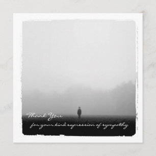 Carte photo plat de Merci de sympathie