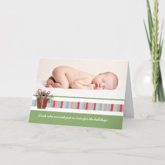 Carte photo plié par ours de bébé de vacances