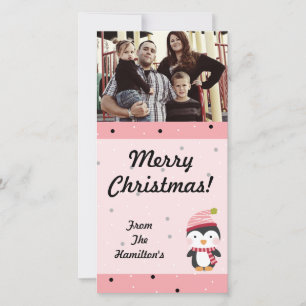 carte photo Pois de cultes de pingouins 4x8