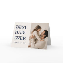 Carte photo pour le meilleur papa du monde moderne