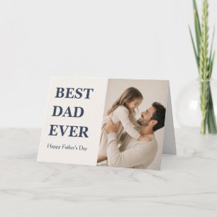 Carte photo pour le meilleur papa du monde moderne