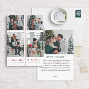 Carte photo religieux de vacances avec Croix de Ru