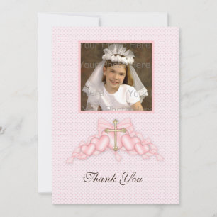 Carte photo religieux du Coeur rose