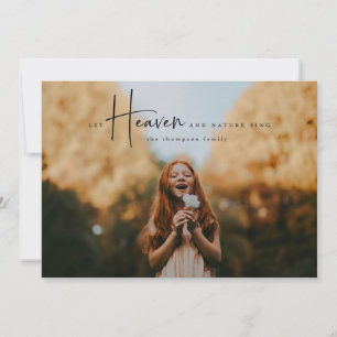 Carte photo religieux minimal en noir