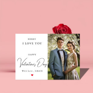 Carte photo romantique de la Saint-Valentin pour m