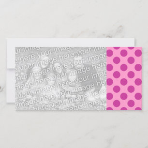 Carte photo rose