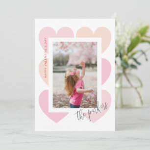Carte photo Saint-Valentin cadre cœur