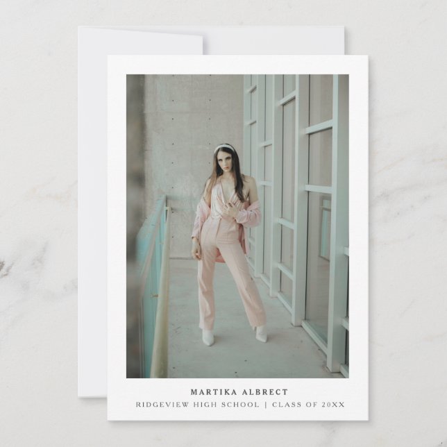 Carte photo simple moderne (Devant)