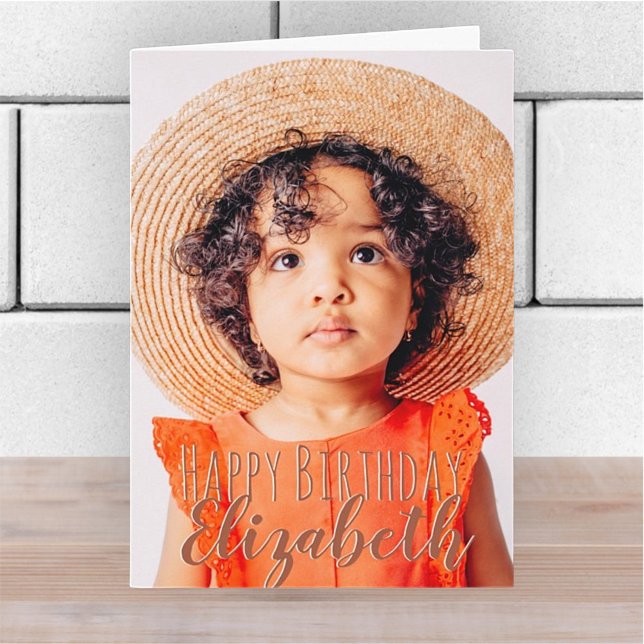 Carte Photo simple moderne Accueil d'anniversaire (Créateur téléchargé)