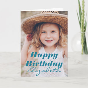 Carte Photo simple moderne Accueil d'anniversaire