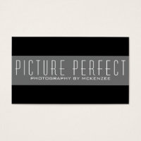 Carte photo simple Photographe noir