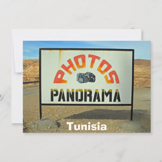 Carte photo-stop Tunisie (Devant)