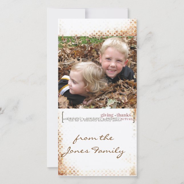 carte photo thanksgiving (Devant)