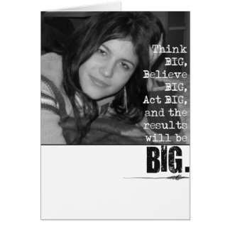 Carte photo Think Big.