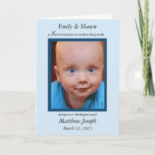 Carte Photo verticale Custom Félicitations Nouveau bébé