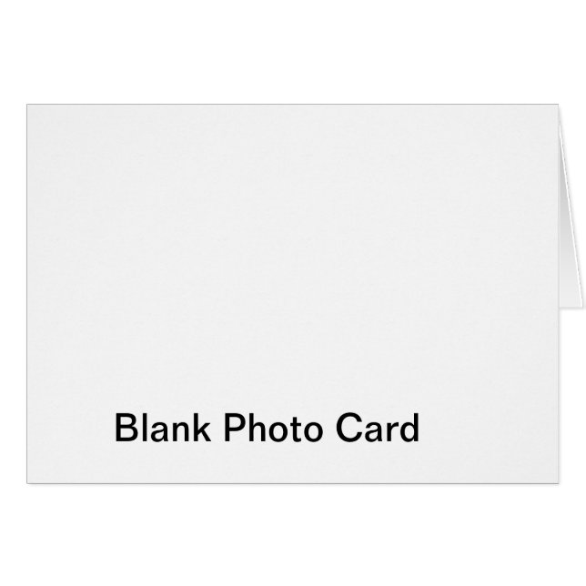 Carte photo vierge (Devant horizontal)
