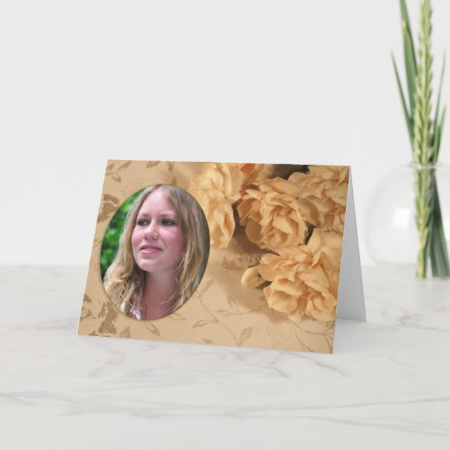 Carte photo vierge avec oeillets (Devant)
