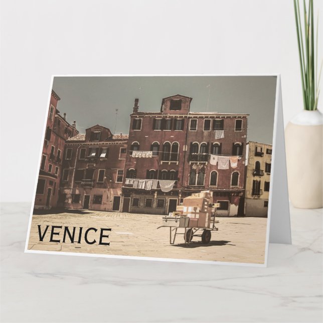 Carte photo vintage de Venise (Devant)