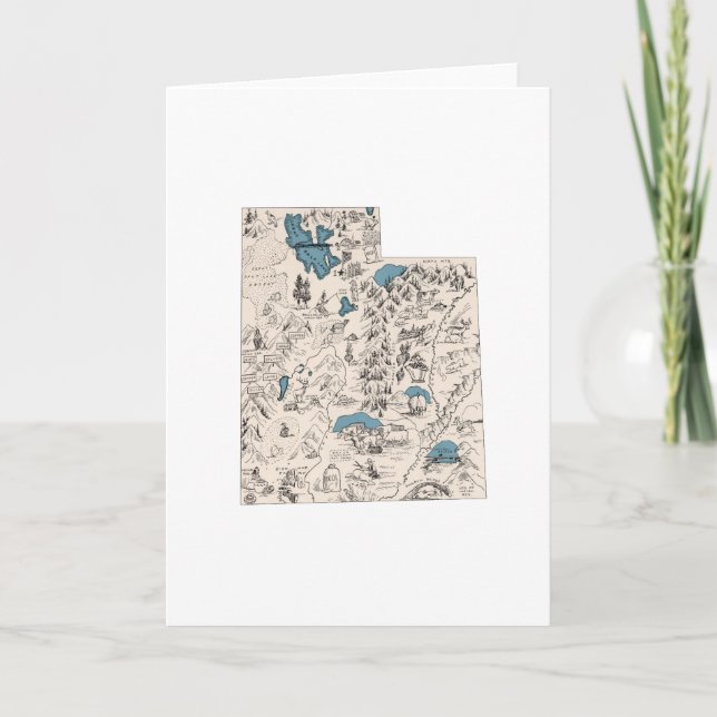 Carte photo Vintage Utah Gros voeux (Devant)