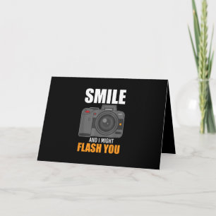 Carte Photographe amusant Sourire
