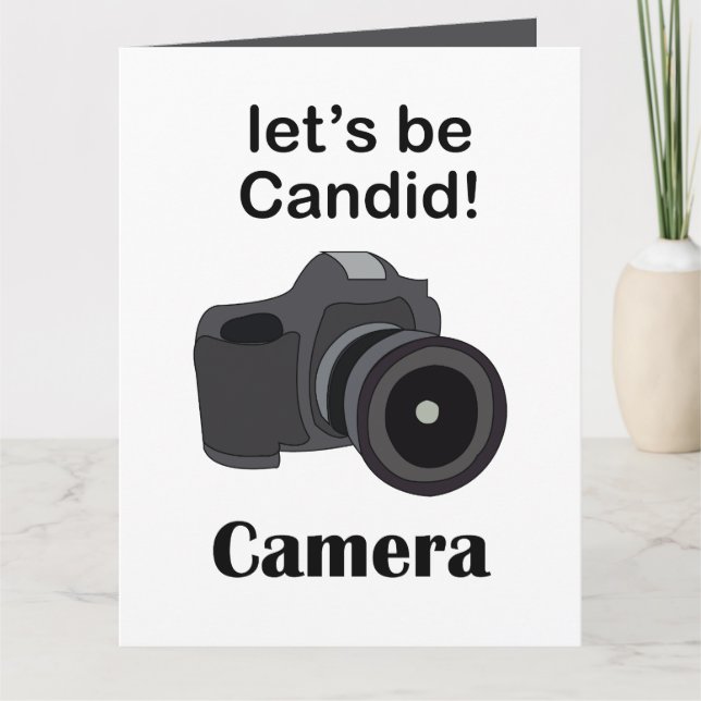 Carte Photographe caméra candide (Devant)