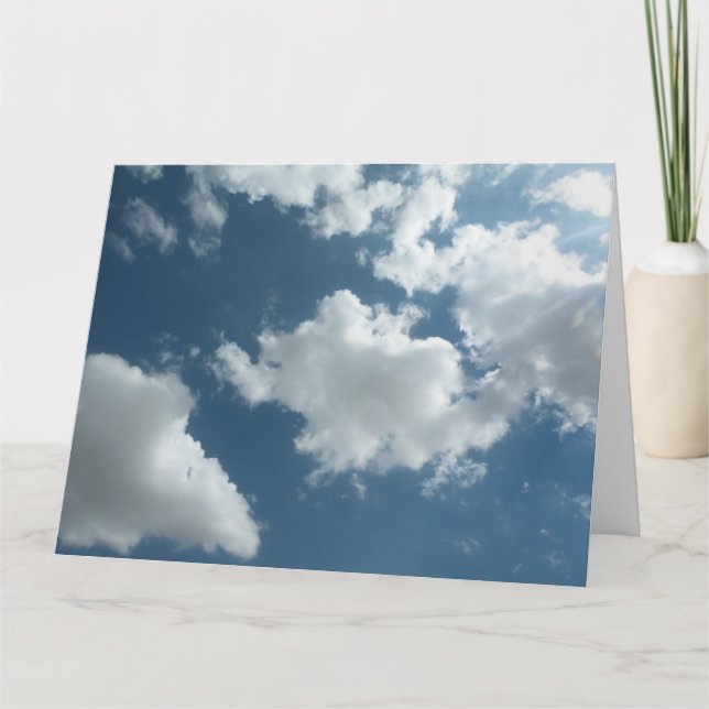 Carte Photographie abstraite de ciel nuageux (Devant)