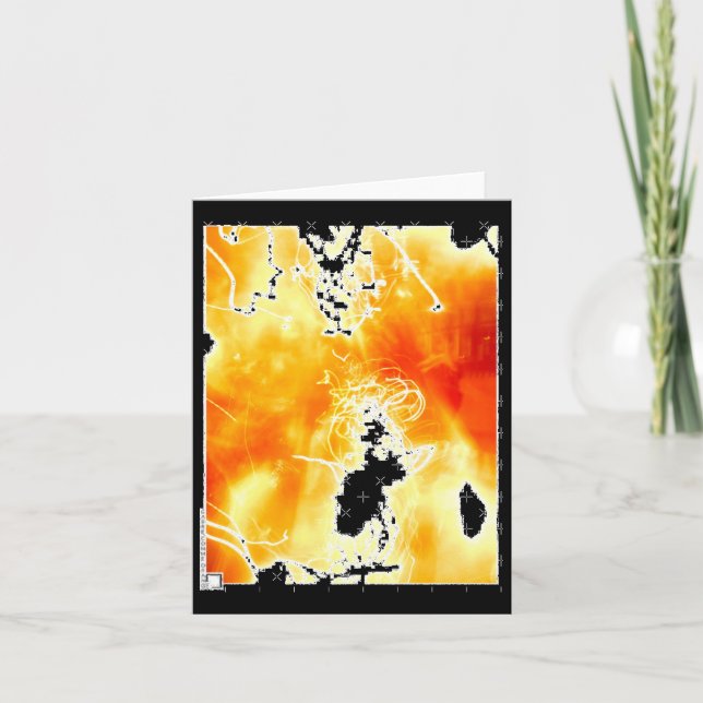 Carte Photographie Abstraite Light Burning Sticker (Devant)