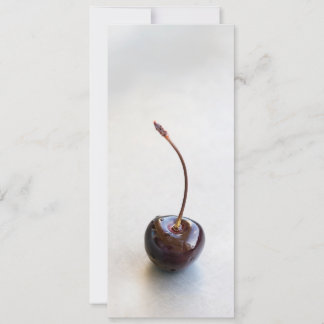 Carte Photographie de Cerise Rouge Fraîche