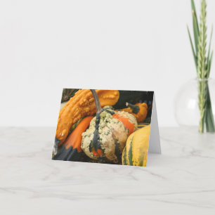 Carte Photographie de nature de courges fantaisie Note