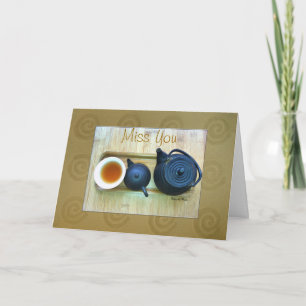 Carte Photographie de nature morte de service à thé Vous