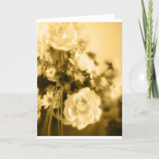 Carte Photographie de roses de sépia