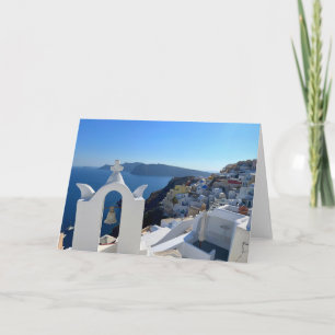 Carte Photographie de Santorin Bell Tower Grèce